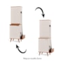 Kit Armário Multiuso Texas 2 Portas Off White/Freijó – EJ Móveis