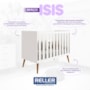 Kit Gêmeos Berço Americano Isis Branco com Colchões Supreme - Reller Móveis