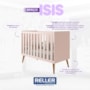 Kit Gêmeos Berço Americano Isis Rosa com Colchões Baby Physical - Reller Móveis
