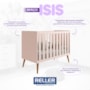 Kit Gêmeos Berço Americano Isis Rosa - Reller Móveis