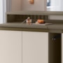 Kit Ilha Gourmet Connect com Balcões 40cm e Porta Toalha Duna/Cristal - Móveis Henn