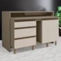 Kit Ilha Gourmet Connect com Balcões 60cm, 40cm, Porta Toalha e Condimentos Duna/Cristal - Móveis Henn