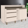 Kit Ilha Gourmet Connect com Balcões 60cm, 40cm, Porta Toalha e Condimentos Off White - Móveis Henn