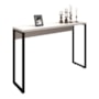 Kit Mesa 90 com Aparador 120 e Estante 5 Prateleiras Office Industrial Branco - Pr Móveis