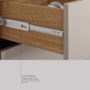 Mesa de Cabeceira Giardino 2 Gavetas Amêndola Touch/Nude Prime TX – Demóbile