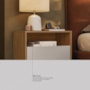 Mesa de Cabeceira Giardino 2 Gavetas Amêndola Touch/Nude Prime TX – Demóbile