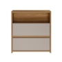 Mesa de Cabeceira Giardino 2 Gavetas Amêndola Touch/Nude Prime TX – Demóbile