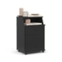 Mesa de Cabeceira Luxo New 3 Gavetas Preto – EJ Móveis