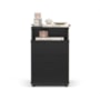 Mesa de Cabeceira Luxo New 3 Gavetas Preto – EJ Móveis