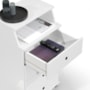 Mesa de Cabeceira Luxo New II 4 Gavetas Branco – EJ Móveis
