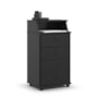 Mesa de Cabeceira Luxo New II 4 Gavetas Preto – EJ Móveis
