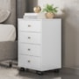 Mesa de Cabeceira Presence 4 Gavetas Branco - Demóbile