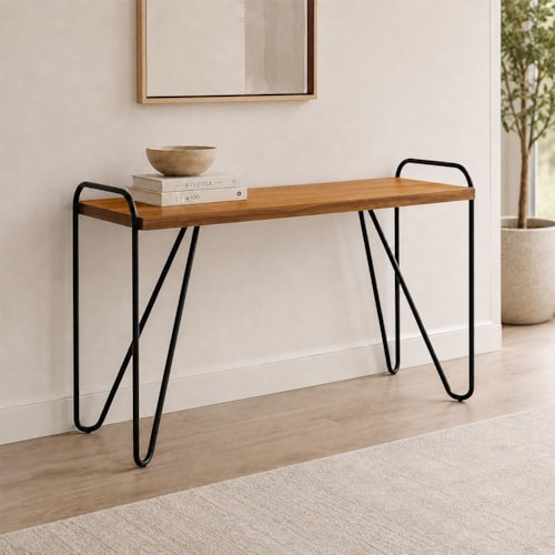 Mesa de Canto Gênova Naturale - Móveis Luapa