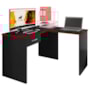 Mesa de Canto para Computador Desk Gamer DRX-9000 Preto/Vermelho - Móveis Leão