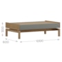 Mesa de Centro Barcelona 1 Gaveta Oak/Ferrolack - Finestra Móveis