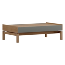 Mesa de Centro Barcelona 1 Gaveta Oak/Ferrolack - Finestra Móveis