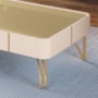 Mesa de Centro Cadenza Off White/Champanhe - HB Móveis