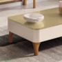 Mesa de Centro Liz Off White/Champanhe – HB Móveis