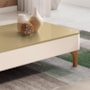 Mesa de Centro Liz Off White/Champanhe – HB Móveis