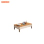 Mesa de Centro Liz Off White/Cinamomo – HB Móveis