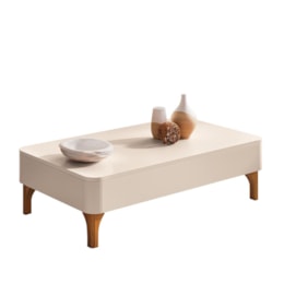 Mesa de Centro Liz Off White – HB Móveis
