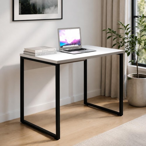 Mesa de Escritório Office Industrial 90 Nogal Málaga - Martinucci