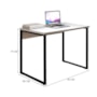Mesa de Escritório Office Industrial 90 Nogal Málaga - Martinucci