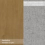 Mesa de Jantar 160x80 com 6 Cadeiras Apogeu Amêndoa/Off White/Linho Cinza Claro - Móveis Lopas