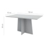 Mesa de Jantar Ana 160x90 Off White - New Ceval