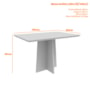 Mesa de Jantar Anitta 120x80 Imbuia Tampo em MDF - New Ceval