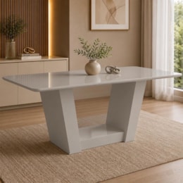 Mesa de Jantar Apogeu 170x90 Off White - Móveis Lopas 