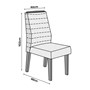 Mesa de Jantar Escala 136x136 Creme com 8 Cadeiras Curvata Carvalho Europeu/Veludo Caqui - PR Móveis
