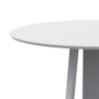 Mesa de Jantar Isabela 135x135 Off White com Vidro - New Ceval