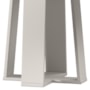 Mesa de Jantar Isabela 135x135 Off White Tampo em MDF com Vidro - New Ceval