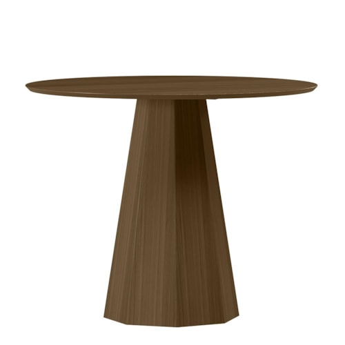 Mesa de Jantar Isis 100x100 Imbuia Tampo em MDF - New Ceval