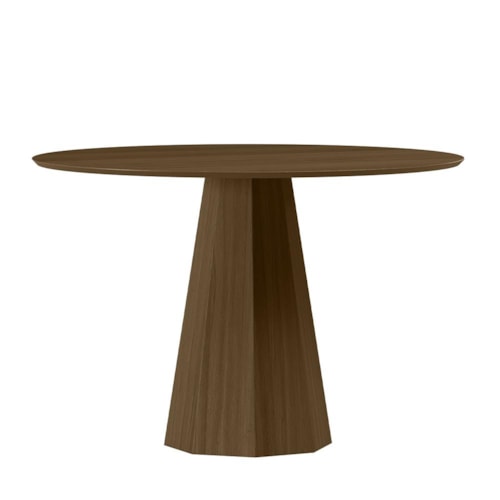 Mesa de Jantar Isis 120x120 Imbuia Tampo em MDF - New Ceval