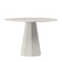 Mesa de Jantar Isis 120x120 Off White Tampo em MDF com Vidro - New Ceval