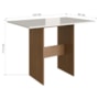 Mesa de Jantar Karla 108x68 com Tampo em MDP e 4 Cadeiras Freijó/Off White/Cacau - Indekés