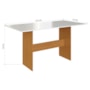 Mesa de Jantar Karla 150x76 com Tampo em MDP e 6 Cadeiras Freijó/Off White/Cacau - Indekés