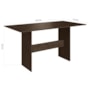 Mesa de Jantar Karla 150x76 com Tampo em MDP e 6 Cadeiras Noce/Cacau - Indekés 