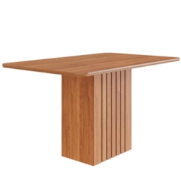 Mesa de Jantar Quadrada Ana 130x80 Cinamomo com Tampo em MDF - Cimol Móveis Mesa de Jantar Quadrada Ana 130x80 Cinamomo com Tampo em MDF - Cimol Móveis