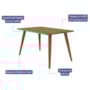 Mesa de Jantar Retangular Adele 130x80 Madeira/Cinamomo com Tampo em MDF - Cimol Móveis