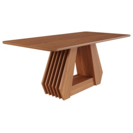 Mesa de Jantar Retangular Ágata 180x90 Cinamomo com Tampo em MDF - Cimol Móveis Mesa de Jantar Retangular Ágata 180x90 Cinamomo com Tampo em MDF - Cimol Móveis