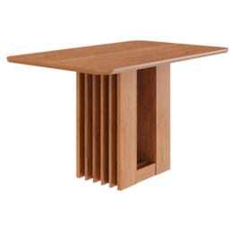Mesa de Jantar Retangular Ariela 130x80 Cinamomo com Tampo em MDF - Cimol Móveis Mesa de Jantar Retangular Ariela 130x80 Cinamomo com Tampo em MDF - Cimol Móveis