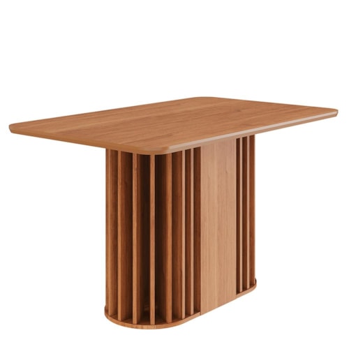 Mesa de Jantar Retangular Julieta 130x80 Cinamomo com Tampo em MDF - Cimol Móveis