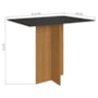 Mesa de Jantar Talita 91,8x68 com Tampo em MDP e 4 Cadeiras Freijó/Chumbo/Preto - Indekés