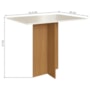 Mesa de Jantar Talita 91,8x68 com Tampo em MDP e 4 Cadeiras Freijó/Off White - Indekés