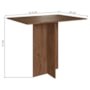 Mesa de Jantar Talita 91,8x68 com Tampo em MDP e 4 Cadeiras Noce/Preto - Indekés