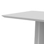 Mesa de Jantar Tampo com Vidro Anitta 120x80 Off White - PR Móveis 