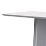 Mesa de Jantar Tampo com Vidro Anitta 135x90 Off White - PR Móveis 
